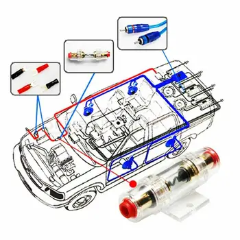 Masina Cablu Audio Car Audio Difuzoare Kit de Cablare Cablu Subwoofer Putere Instalare Cablu de Boxe cu Amplificator de Instalare Linie H6F9