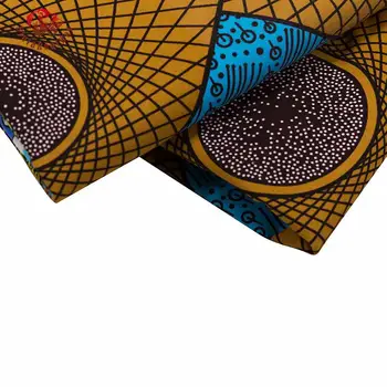 Modele geometrice Africa Poliester Ceara Printuri Tesatura de Înaltă Calitate Ankara Tesatura 6 Metri/Lot de Material pentru Rochie de Petrecere FP6350