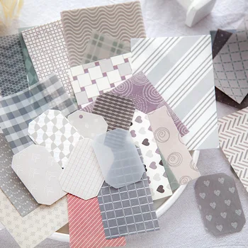 60 buc/set textură de Bază din seria Jurnalul Material Hârtie geometrie Memo Pad Decorative Papetărie Scrapbooking DIY Jurnal Album