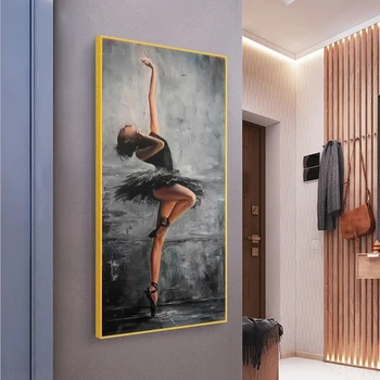 Figura Elegant Arta Dansator de Balet Panza Pictura Modernă, Arta de Perete Postere, Printuri Poze de Perete pentru Camera de zi Acasă Cuadros Decor