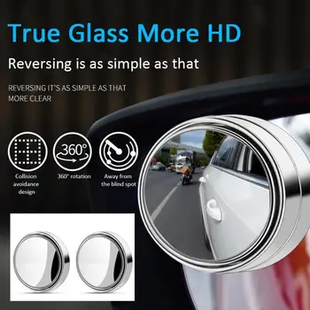 De Vânzare la cald 360 de grade Unghi Larg de Rotatie Reglabil Rotund Oglinda Auto Auxiliare Blind Spot Mirror Accesorii Auto