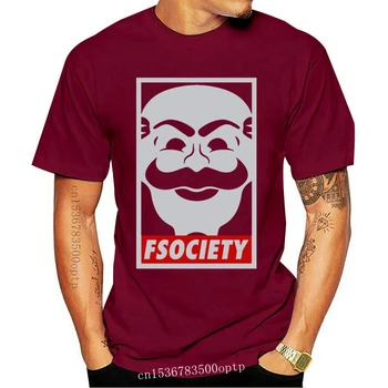Fsociety Tricou Anonim Mr. Robot Vendetta Clasic Unic Tricou