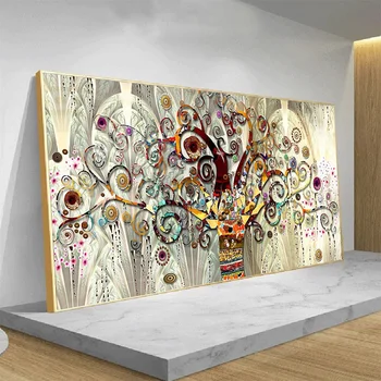 Pomul Vieții Panza Pictura lui Gustav Klimt Peisaj Postere si Printuri Scandinave Canvas Wall Print Canvas Decor Acasă Cuadros