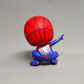 Disney 8cm Marvel Spiderman figura Papusa Petrecerea de Ziua Decorare Tort de desene animate drăguț din PVC Figura de Acțiune Jucarii pentru Copii