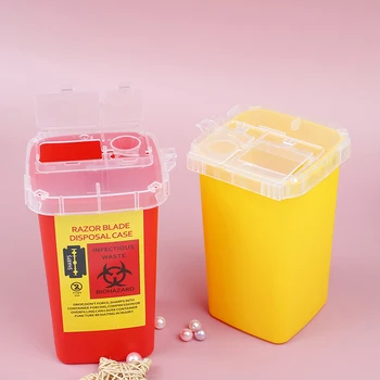 Sticla de 1 litru din Plastic Tatuaj Consumabile Medicale Container de Deșeuri Cutie Galeti de Colectare de Barili De Unică folosință Ac Tatuaj Sfaturi Accesorii