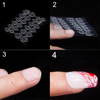 Transparent Double Sided Adhesive Tapes Stickers Nail Art False Nails Tips Extension Tools