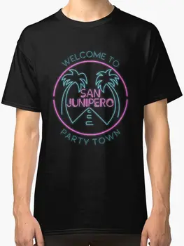 Barbati tricou de vară 2020 Slim Fit O-Gât T-shirt pentru Bărbați oglindă San Junipero Îmbrăcăminte amuzant Tricouri de bumbac T-shirt