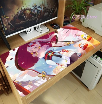 Joc Anime Genshin Impact Ayaka Kamisato Drăguț Mari Mouse Pad Gaming Desktop Keyboard Mat Anti-Alunecare Saltea Cadou