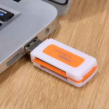 Portabil Mini USB2.0 4 Sloturi pentru Carduri Smart Card Reader SD/MMC TF, MS, M2, Cititor de Carduri