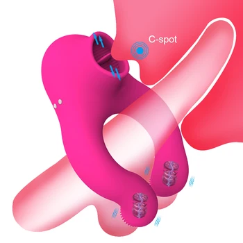 Penisului Penis Inel Vibrator Pentru Barbati Sex Intarziere Ejaculare Penis Enlarger Inel Supt Lins Stimulator Clitoridian Jucarii pentru Cupluri