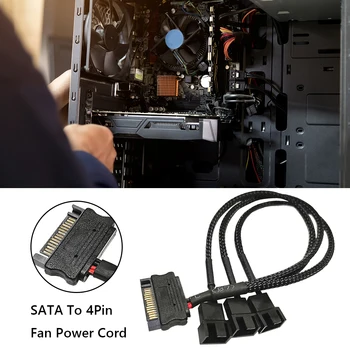 Hard Disk de Alimentare Splitter Cablu Cablu SATA 1 3 4 5 4-Pin Cablu de Alimentare Calculator PC Ventilatorului de Răcire Splitter Hub Converter