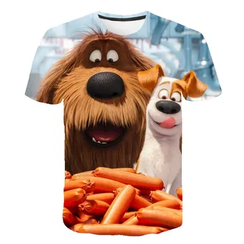 Îmbrăcăminte pentru copii Băieți Fete de Vara T-Shirt Distracție 3D de Imprimare T-Shirt cu Maneci Animal T-Shirt de Înaltă Calitate T-Shirt