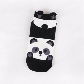 Panda Vulpe Iepure Câine Coreea Harajuku Kawaii Drăguț Fete Casual Fericit Amuzant Sosete Toamna Iarna Moda Animale Femei Sosete De Bumbac