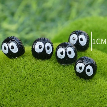 10 Buc/set Negru Cărbune Mingea Brichete Mini Fairy Garden Decor Micro Moss Peisaj Diy Terariu Accesorii Figurine