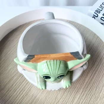 Disney Star Wars Yoda Copilul Ceramice Cana De Apa Mandalorian Desene Animate Biroul De Acasă Cupa Personalitate Interesantă Cupa