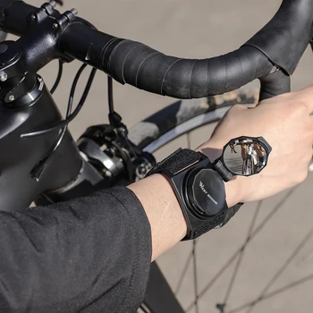 WEST BIKE Biciclete de Echitatie Încheietura mâinii Oglinda Retrovizoare 360 de Rotație Reglabil Siguranță Oglinda retrovizoare pentru Barbati Femei Ciclism Accesor