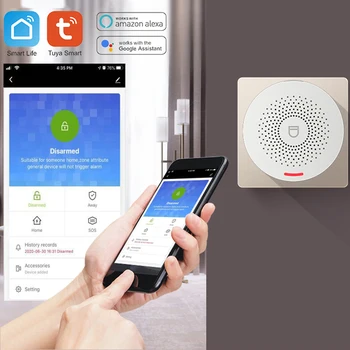 WIFI Inteligent Sistem de Securitate de Alarmă Cu Senzor de Usa Smart Life&Tuya Aplicație de Control Compatibil Cu Alexa si Google Asistent