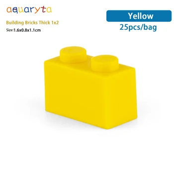 Aquaryta 25pcs Creative Brick Thick1x2 3004 DIY Bază Lumineze Blocuri Clasic Seturi Compatibile cu Dimensiunea de Jucării pentru Copii