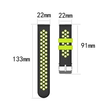 Pentru GT2 46 mm Curea Silicon Watchband Pentru Garmin Vivoactive4/Huawei GT2e/Pro Smartwatch Sport Bratara Bratara 22mm Correa