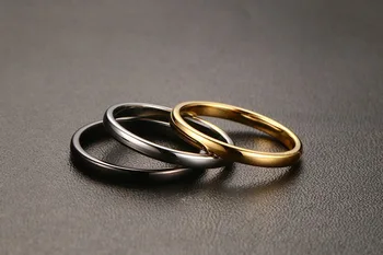 De aur a crescut ring inel coada femeie Japoneză și coreeană versiunea de simplu de culoare aur oțel titan ring ring moda bijuterii ring