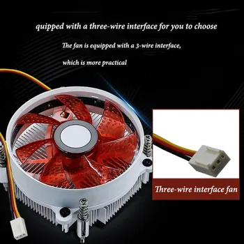 LED 2 Conducte de Căldură Liniștită CPU Cooler Radiator Dual Fan Pentru 775 LGA 1155 1156 Pentru AMD AM3 pentru AM4 Ryzen 12V Puternic Fa