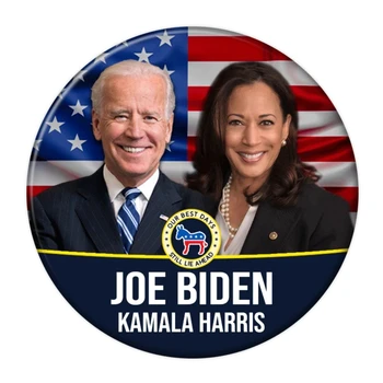 Joe Biden Kamala Harris pentru Președintele American Flag 2.28 Inch pinback ti Butonul Pin Broșe Unisex