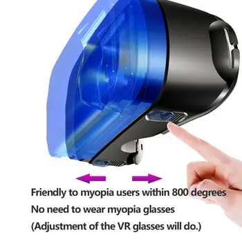 VRG Pro 3D Ochelari VR Reglabil Realitate Virtuală Ecran Complet Vizual cu Unghi Larg de Ochelari VR Pentru 5 până La 7 Inch Dispozitive Smartphone