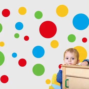 Creative DIY Detașabil Buline Colorate Cerc Bubble Autocolant de Perete Acasă Artă Murală Camera pentru Copii Decor Acasă Consumabile