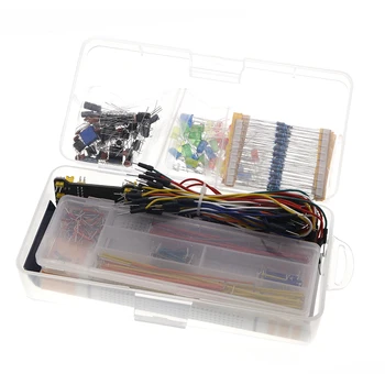 Componente electronice de Bază Starter Kit cu 830 Tie-puncte Breadboard Cablu Rezistor Condensator CONDUS Potențiometru Cutie de Ambalare
