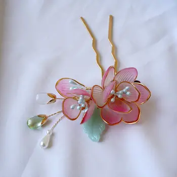 2021 Mai Noi De Păr Bijuterii Handmade Floare De Lotus Piepteni De Păr Agrafe De Par Tradițională Clasică Agrafe De Par Mireasa, Ornamente De Păr De Nunta