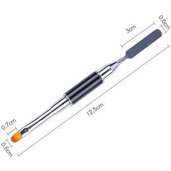 1 BUC Dual Încheiat Manichiura UV Gel Perie Spatula Stick Instrumente Nail Art Manichiura Profesionala Acrilice Pictura Desen Perie Rod Instrument