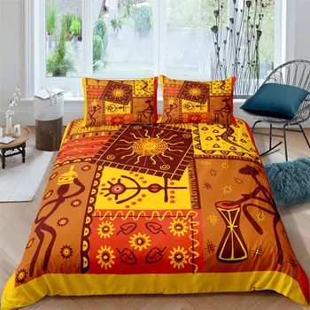 Boemia Stil Etnic Carpetă Acopere Stabilit Mandala Set de lenjerie de Pat Pentru Adulti Bedcloth 2/3pcs Regina King Twin Size Set