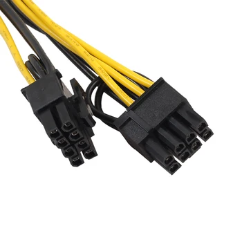 1 buc PCI-E 6-pin pentru 2x 6+2-pin (6-pin/8-pin) Power Splitter Cablu PCIE PCI Express Power Cablu de Extensie Picătură de Transport maritim