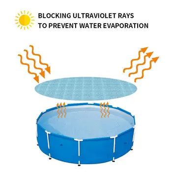 Solar Prelata Piscina Rotunda Capac Protecție PE Bubble pelicule de Izolare Pentru Interior, în aer liber, Piscină Cadru Accesorii