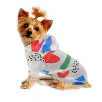 Câine Ploaie de Soare-dovada de Îmbrăcăminte de Vară de Protecție solară Hanorac Mici Haine de Câine de Imprimare Poncho Pentru Mici și Mijlocii Animale de companie Cățeluș Pisica