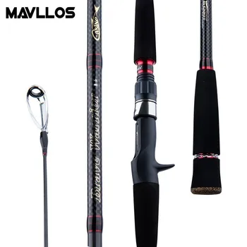 Mavllos XH Greu Carp Fishing Rod 1,8 M L. wt 10-25lb Carbon Filare Tija de Turnare pentru Pescuit Păstrăv, Biban de Mare cu Barca Rod