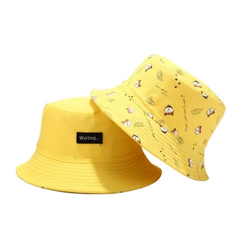 Unisex din Bumbac Găleată Pălării Reversibile Vara Pliabil de protecție Solară Pălărie Panama Hip Hop Margine Largă Plaja Protectie UV Pălărie de Pescar