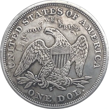 1870-CC Așezat Libertatea de Dolar MONEDE COPIE