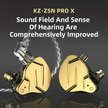 KZ ZSN PROX HiFi cu Fir Bass În ureche Căști de Gaming Telefon setul cu Cască cu Microfon 112dB/mW formă de L În ureche Căști cu Fir