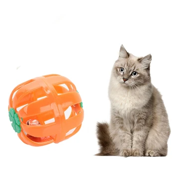 1buc Jucărie Pisica Goale de Plastic Zornaitoare Minge Interactive de Formare Pisica Jucărie animale de Companie Joc Mingea l Bell Jucării pentru Pisici Pisoi animale de Companie de Produse