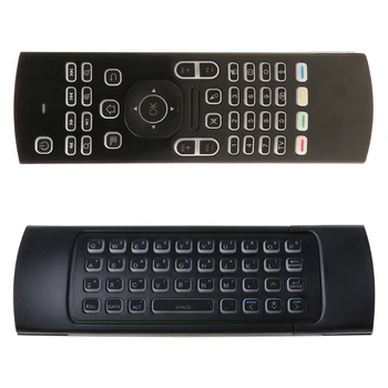 MX3 MX3-L cu iluminare din spate Air Mouse-ul Universal de Voce Inteligent de la Distanță de Control 2.4 G RF Wireless Keyboard pentru Androi d tv box H96 Max