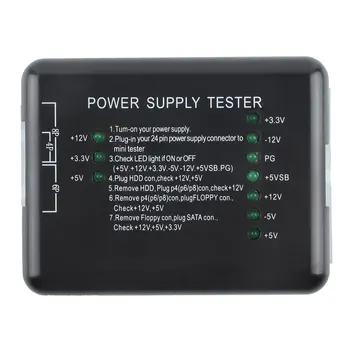 Alimentare Tester Checker CONDUS 20/24 Pin pentru PSU ATX, SATA HDD Tester Checker Metru de Măsurare pentru PC Calcula cu Ridicata ONLENY