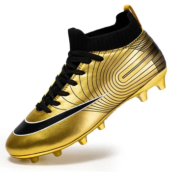 Pantofi de fotbal pentru Copii Atelă de Formare de Fotbal, Pantofi de Înaltă Glezna Pantofi de Sport Ultra-light Non-alunecare de Gazon Sport Pantofi de Fotbal