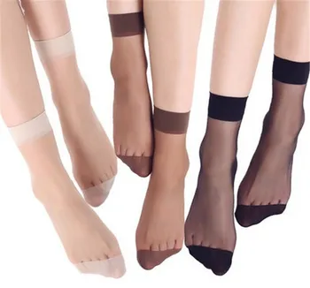 10 Perechea en-gros de Femei Șosete Elastice Ultra-subțire Transparent Șosete Scurte de Cristal Șosete mare de piele elastica de culoare nailon șosete scurte