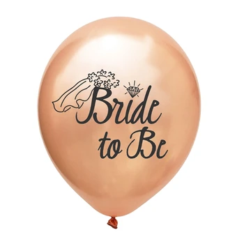 10buc/set 12 inch Rose Gold Tema 5 Culori Balon Latex Mireasa Pentru a Fi Burlacelor Partid Găină Decor Nunta Consumabile