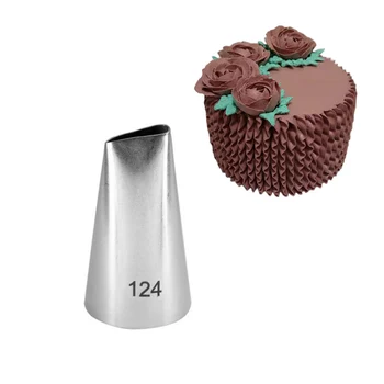 124# Petală Sfaturi Din Oțel Inoxidabil Degivrare Conducte Duze De Decorare Tort De Produse De Patiserie Sfat Seturi Cupcake Instrumente Bakeware
