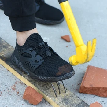 Indestructibil Ryder Pantofi Bărbați și Femei bombeu metalic Munca Încălțăminte de protecție Puncție-Dovada Cizme Usoare, Respirabil Adidași