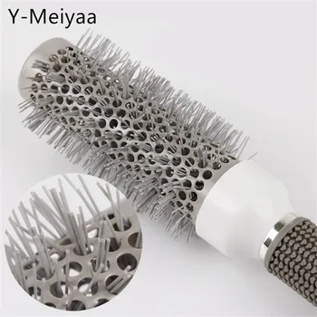 Y-Meiyaa 5 Dimensiune Rundă De Păr Pieptene Perie Nano Perie Termică Ceramice Ion Butoi Pieptene Frizer Salon De Coafură Instrument De Styling 20#