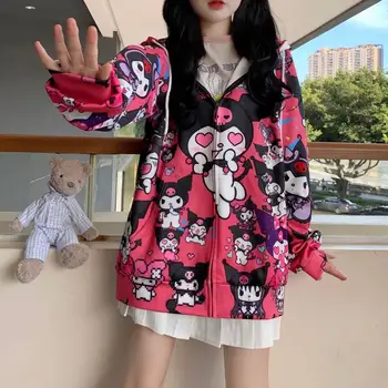 Noua Toamna Amine Hanorace Drăguț Japonia Femeile Harajuku Jachete De Moda Kawaii Hanorac Buzunar Casual, Pulovere Topuri Largi Hanorace