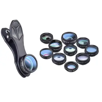 APEXEL Profesionale Telefonul Mobil Obiectiv 10in1 aparat de Fotografiat Lentilă Fisheye Lens Macro Zoom Lens Lentila CPL Pentru IPhone Xiaomi Redmi Samsung